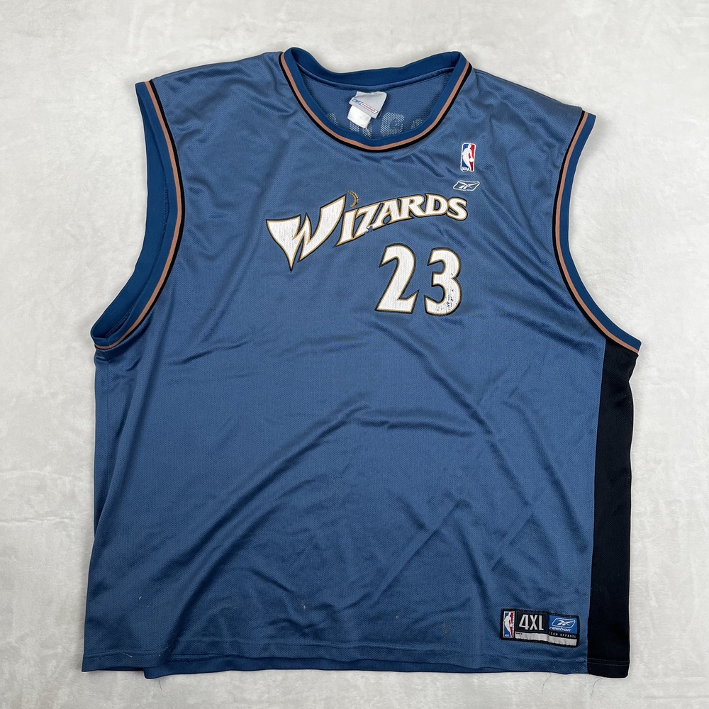 Vintage Michael Jordan Washington Wizards Jersey Mens 4XL Blue NBA 23 Reebok